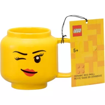 Caneca de cerâmica room copenhagen Winking Girl Small Amarela 40460803, 250–350 ml