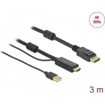 Cabo HDMI para DisplayPort DeLOCK 85965 4K 30 Hz 3 m