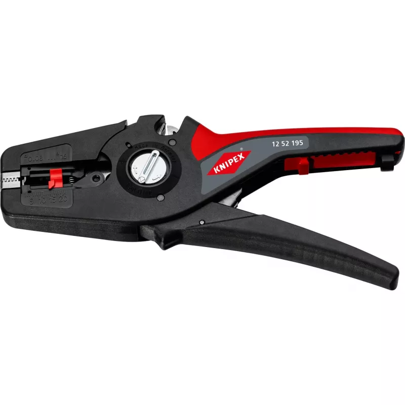 Descarnador automático PreciStrip16, alicate descarnador preto/vermelho, corta-fios integrado