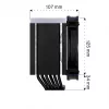 ENDORFY Fortis 5 ARGB cooler de CPU a ar, preto