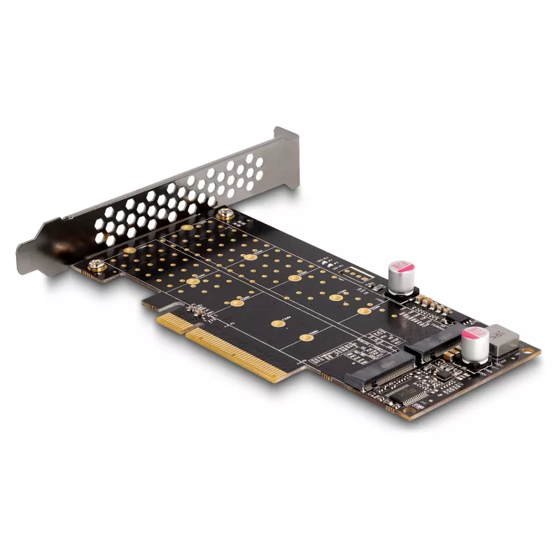 Placa DeLOCK PCI Express x8 para 2 x NVMe M.2 Key M Bifurcation internos Low Profile