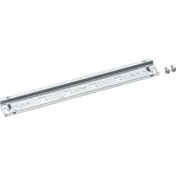 Hager U842B - Calha de montagem para armário elétrico - parafuso - prateado - aço - 248 mm - 7,5 mm (U842B)