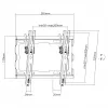Suporte de parede para TV SBOX PLB-3422T-2, inclinável, para 23–43 polegadas / 45 kg, VESA 200×200