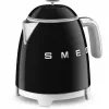 Chaleira SMEG (KLF05BLEU) mini 0,8L preta