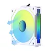 Ventoinha Lian Li UNI FAN SL-INF Wireless ARGB PWM 120mm — branco, sistema de ventoinhas modular magnético