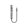 Hub USB Port Designs 900163 Type-C 5000 Mbit/s prateado