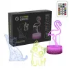Lâmpada LED de mesa/decorativa MANTA SNL119RGB luz 3D animal RGB para decoração de interiores