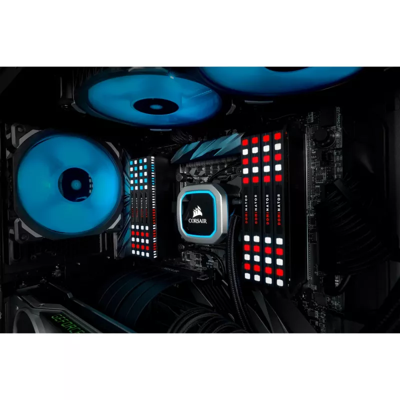 DIMM 16 GB DDR4-3200 2x 8 GB kit duplo otimizado para AMD preto Dominator Platinum RGB INTEL XMP