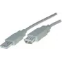 Cabo USB ShiverPeaks BS77122 1,8 m USB 2.0 cinzento
