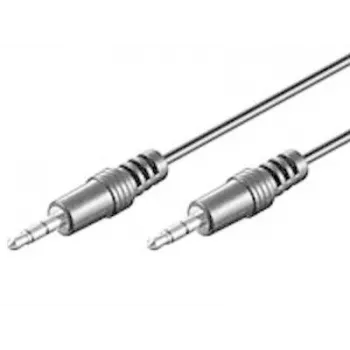 Cabo de áudio 3,5 mm macho para macho MediaRange MRCS140 1 m preto