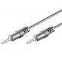 Cabo de áudio 3,5 mm macho para macho MediaRange MRCS140 1 m preto