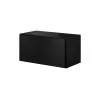 Conjunto de móveis de sala Cama ROCO 7 (3xRO3 + 2xRO6) preto/preto/preto