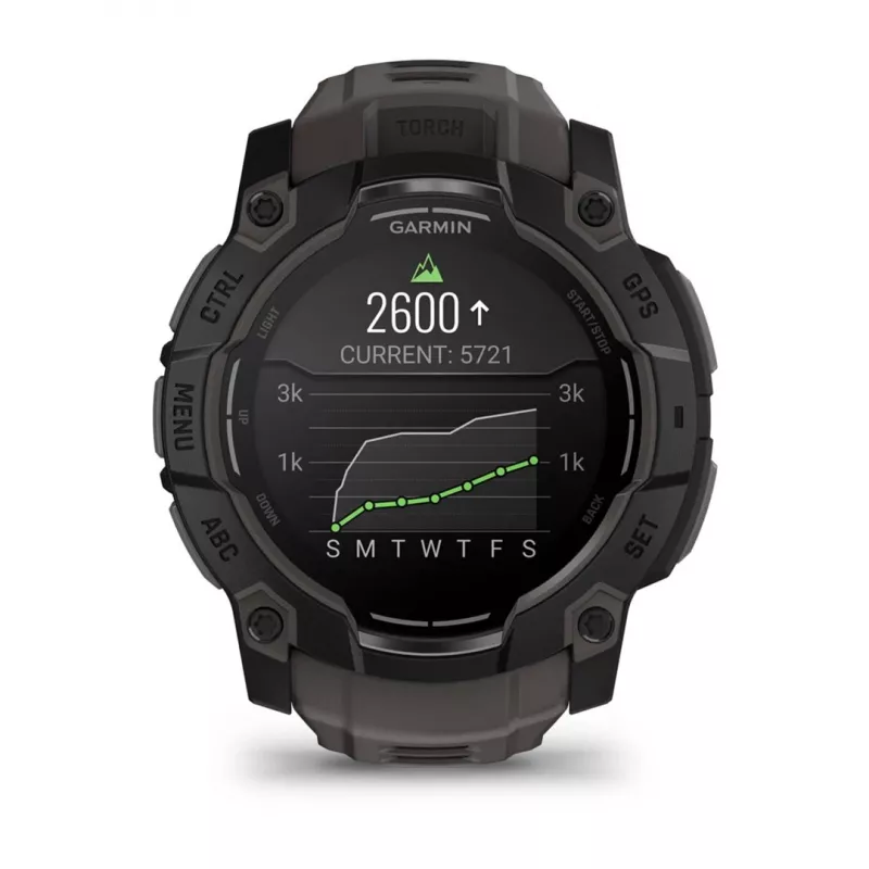 Garmin Instinct 3 AMOLED 3.3 cm (1.3) 50 mm Digital 416 x 416 píxeis Ecrã tátil preto GPS (Satélite)