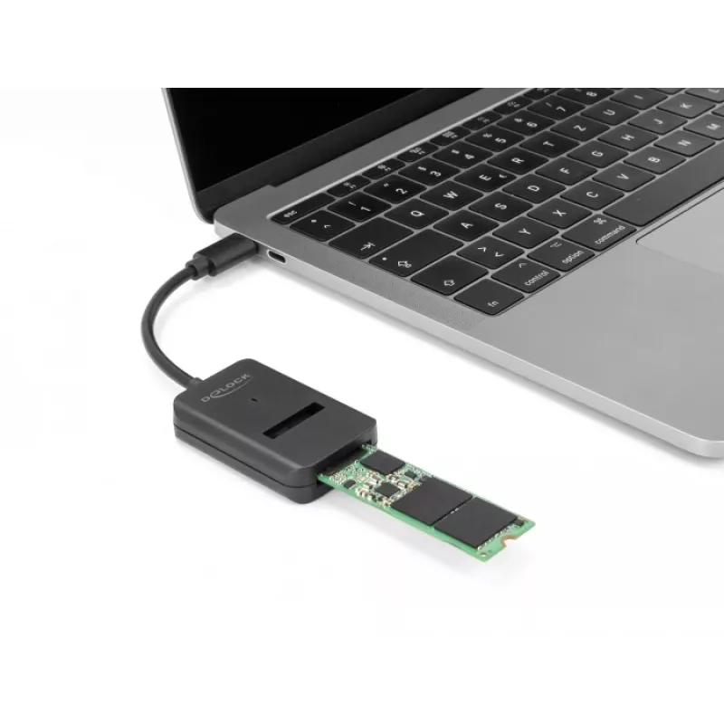Conversor combo DeLOCK para M.2 NVMe PCIe SATA SSD USB Type-C 10 Gbit/s