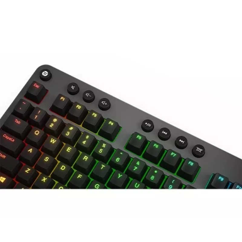 Teclado mecânico para gaming Lenovo Legion K500 – Full-Size 104 teclas USB, QWERTY US English, retroiluminação RGB, cinzento/preto