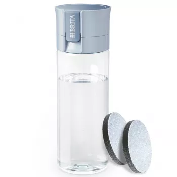 Garrafa com filtro BRITA Vital azul-pastel 600 ml com 2 filtros MicroDisc, sem BPA, apta para máquina de lavar louça