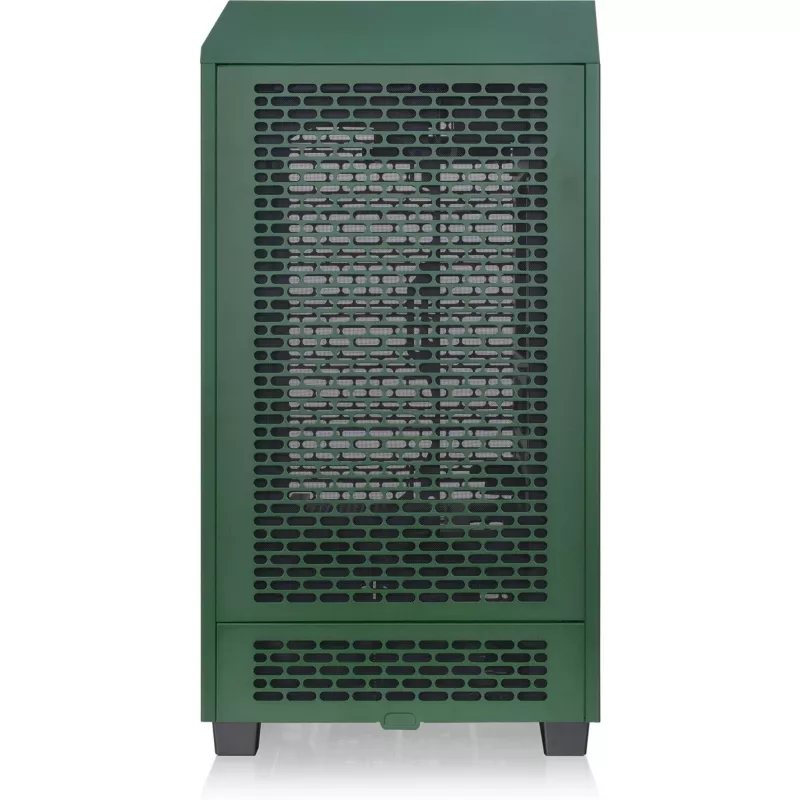 The Tower 200, caixa torre verde-escuro, vidro temperado