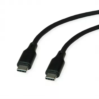 Cabo USB 2.0 ROLINE C-C ST/ST silicone 60W 1m preto - Cabo - Digital/Dados (11.02.9120)