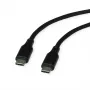 Cabo USB 2.0 ROLINE C-C ST/ST silicone 60W 1m preto - Cabo - Digital/Dados (11.02.9120)