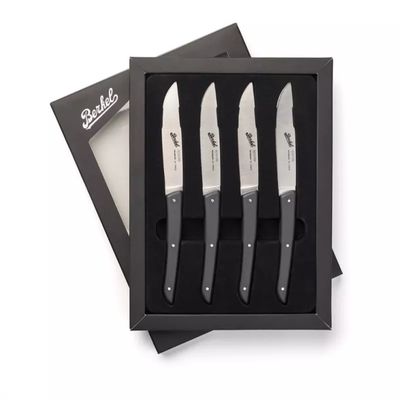 Berkel Conjunto de facas de bife 4 peças cor preta