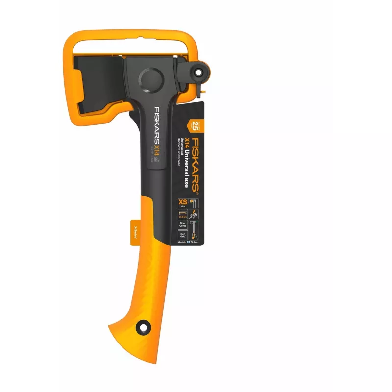 Machado Fiskars 1069102 X14 355 mm 750 g lâmina de aço forjado cabo ergonómico