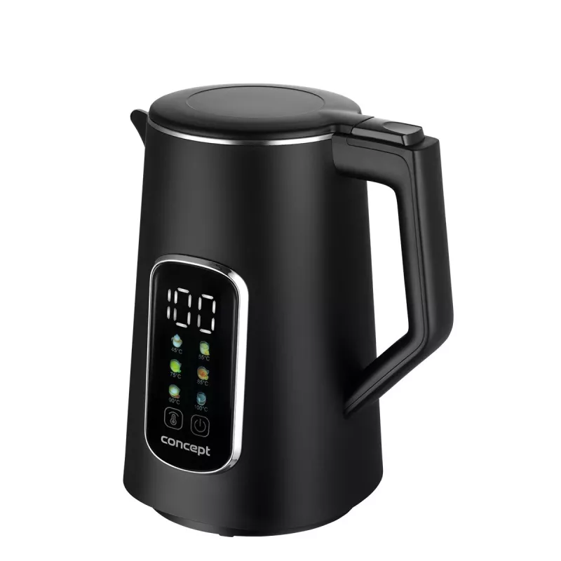 Chaleira elétrica Concept Solution RK3385 com controlo de temperatura, capacidade 1,7 L