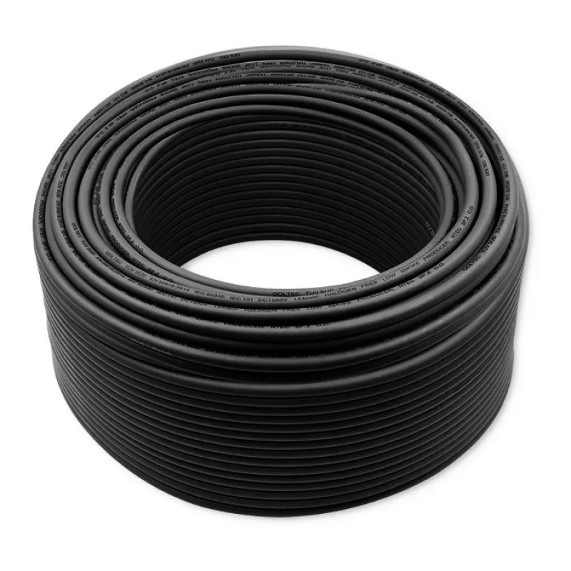 Cabo solar QOLTEC 53851 4 mm² 100 m preto