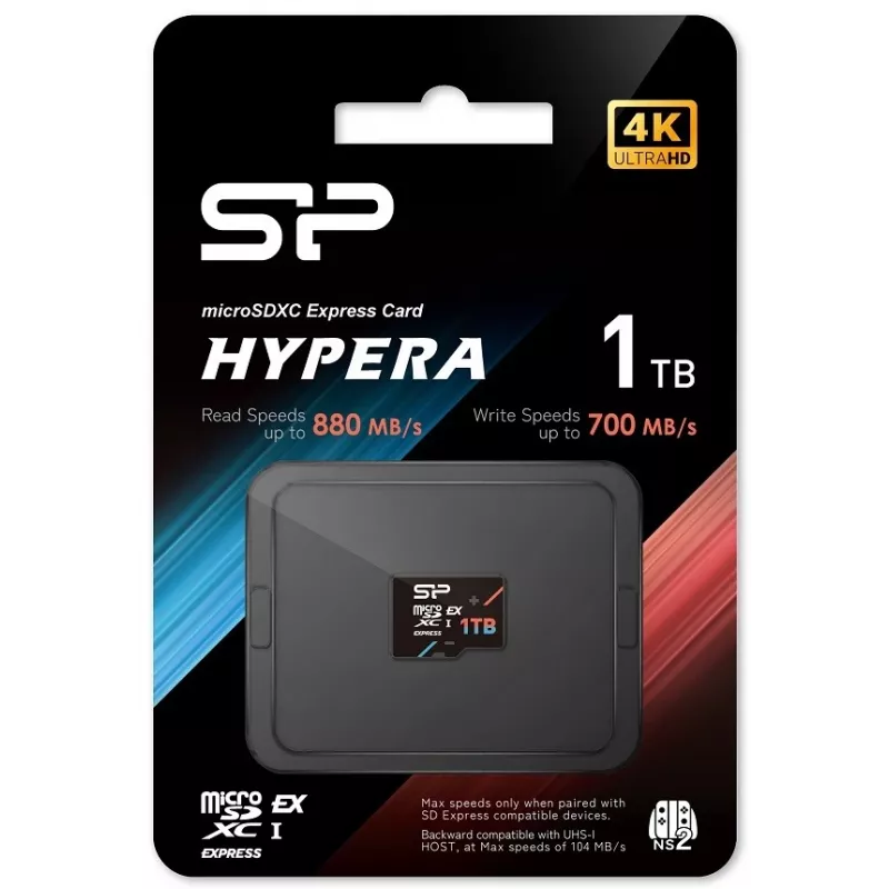Cartão de memória Silicon Power HYPERA 1 TB MicroSDXC 3D TLC NAND Class 10 (SP001TBSTEI31V10)