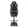 Cockpit de corridas Subsonic SA5681 preto vermelho pele sintética malha metal