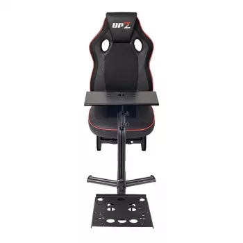 Cockpit de corridas Subsonic SA5681 preto vermelho pele sintética malha metal