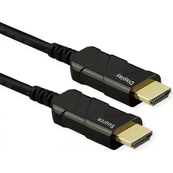 ROTRONIC-SECOMP Roline - Ultra High Speed - cabo HDMI com Ethernet - HDMI macho para HDMI macho - 20 m - blindado - preto - suporta 8K 6