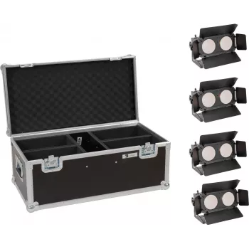 Conjunto LED EUROLITE CBB-2 WW/CW Fairlight 4x — conjunto de iluminação de palco/arquitetura com 4 projetores, branco quente/frio