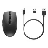HP 710 Rato silencioso recarregável, ambidestro, RF Wireless + Bluetooth, 3000 DPI, preto