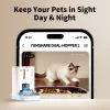 Comedouro automático PETKIT YumShare Dual-hopper 2 com câmara, capacidade de 5 L, ABS e aço inoxidável 304, branco