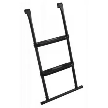 Escada para trampolim Salta 609 — escada de aço com 2 degraus, preto, 520 mm de largura, 980 mm de altura