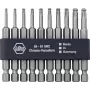 Conjunto de bits para chave de fendas Wiha 32804 — 10 unid., Torx T10–T30, 70 mm