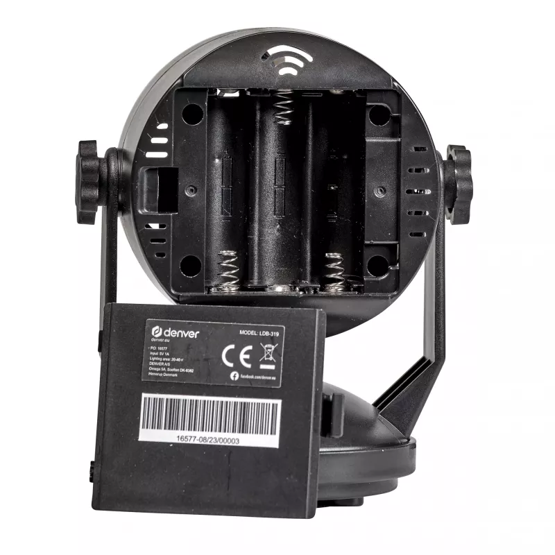 Bola de discoteca LED DENVER LDB-319 – luz de festa LED compacta, modelo 117220200040