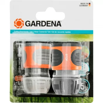 Conector de mangueira Gardena 18279-20 cinzento laranja 2 unid.