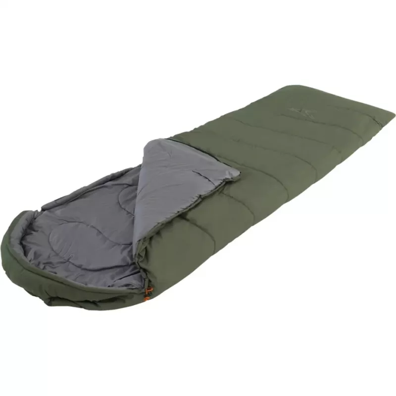 Saco de dormir easy camp Raven II Square -3°C, verde-azeitona, modelo 240208
