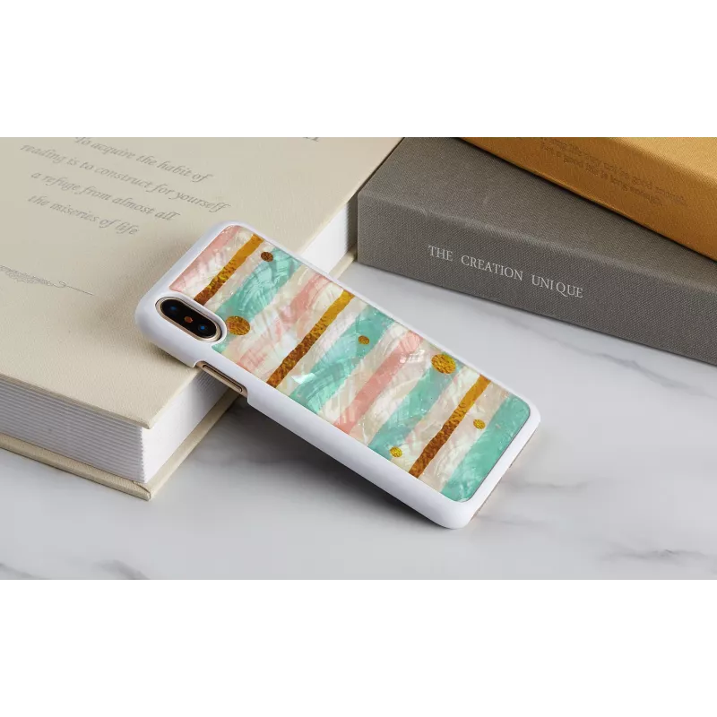 iKins Pop Mint capa para iPhone XS/X, branca