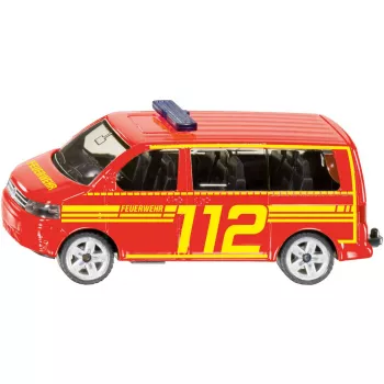 Siku 10154700000 modelo de veículo VW T5 de comando dos bombeiros, série Blister, a partir dos 3 anos