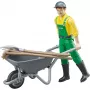 Conjunto de figuras agricultor com acessórios, figura de brincar