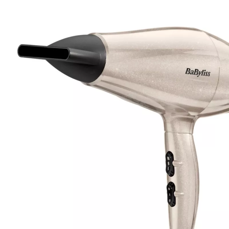 Secador de cabelo BABYLISS 5914PE — 2000 W, motor DC, 3 níveis de calor, 2 velocidades, jato de ar frio, preto/dourado/ouro rosa