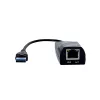 Adaptador Akyga AK-AD-31 USB 3.0 para Gigabit Ethernet, RJ45, cabo de 15 cm, preto
