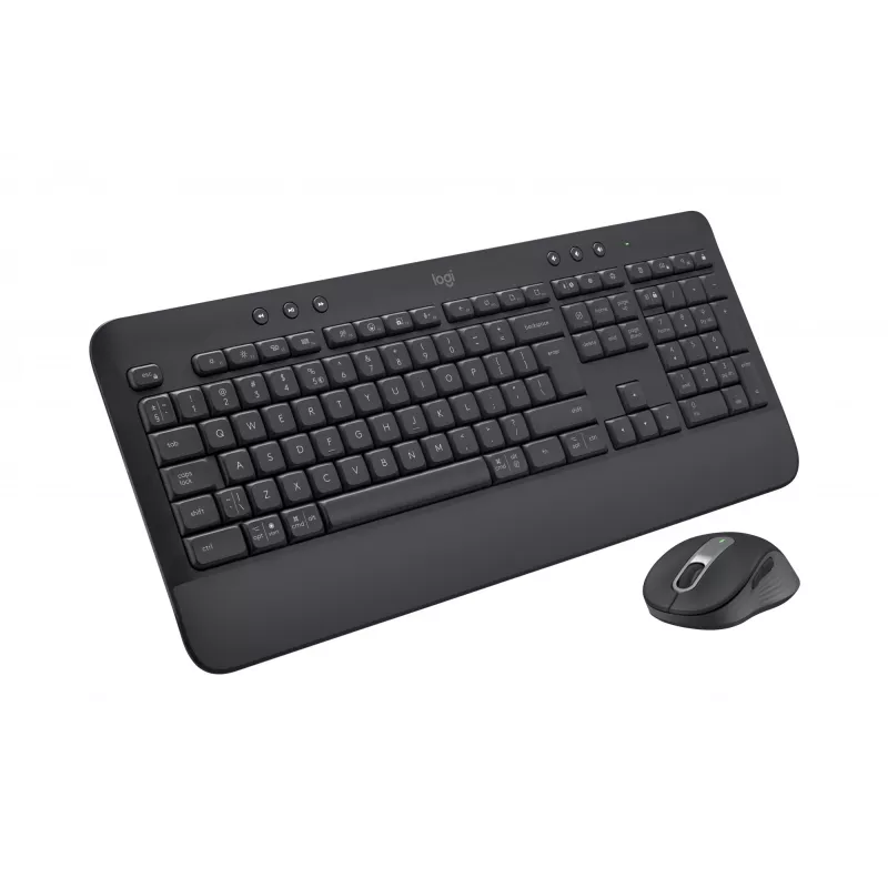 Logitech Signature MK650 for Business - Conjunto teclado e rato - Sem fios - 2,4 GHz, Bluetooth LE - QWERTY - Espanhol - Grafite