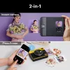 Máquina fotográfica instantânea Kodak Mini Shot 3 Retro C300R amarela — impressão instantânea, design compacto