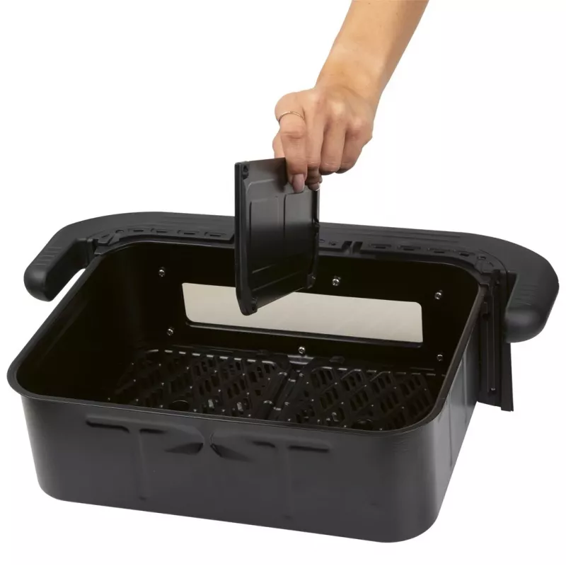 ProfiCook PC-FR 1313 H fritadeira de ar quente dupla, 10 L, 2400 W, preto/aço inoxidável