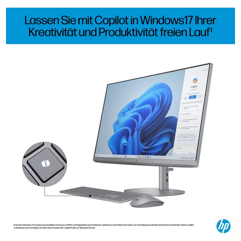 HP OmniStudio X All-in-One 27-cs0077ng (prateado, Windows 11 Home 64-Bit)