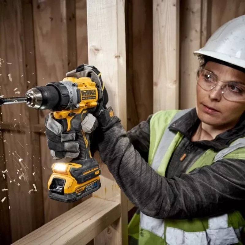 DeWALT DCD800E2T-QW Berbequim 2000 rpm 1,28 kg Preto, Amarelo