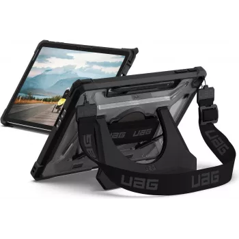UAG Urban Armor Gear Capa Plasma com alça de mão e suporte | Microsoft Surface Pro 12 polegadas (1.ª edição) | ice (transparente)/preto | 324023114340 (324023114340)